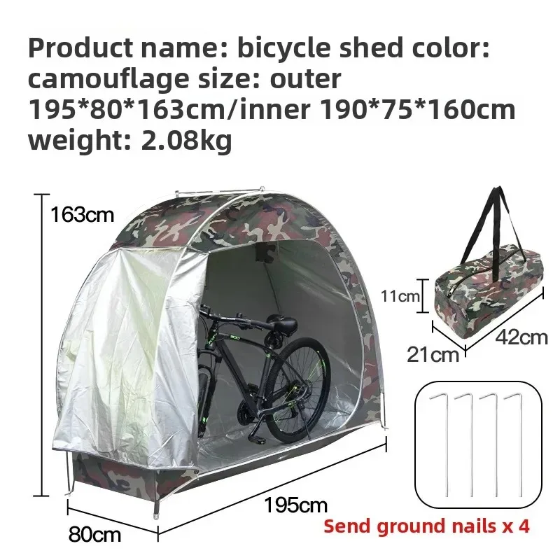 Cycling Gear Needed - Portable Outdoor Bike Shelter Storage Tent