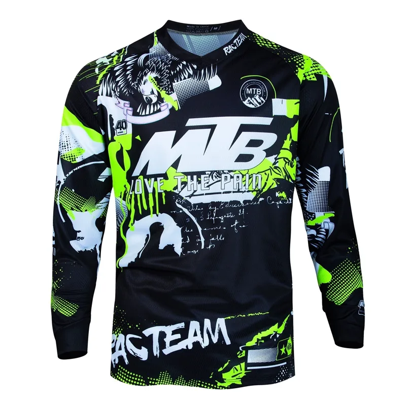 Cycling Gear Shop - MTB Sports Long-sleeve Top Trendy Graffiti