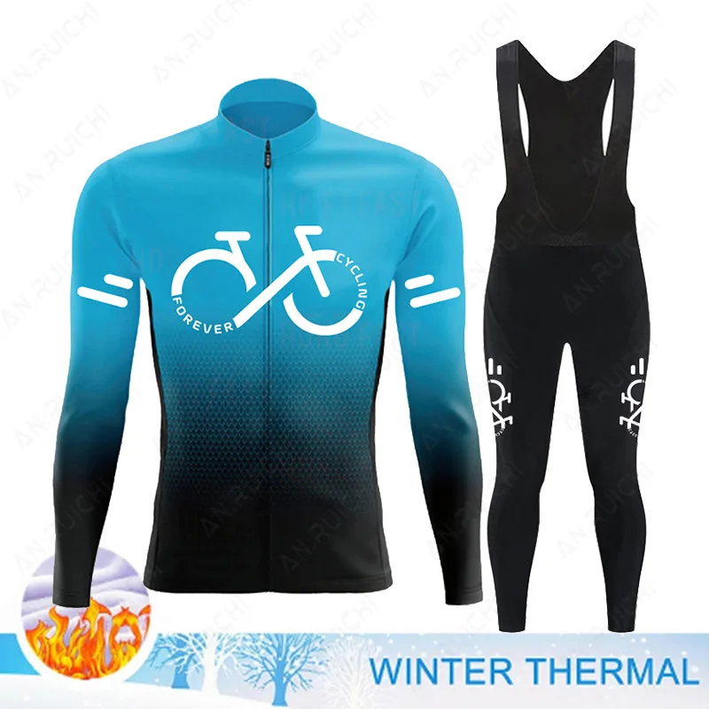 Cycling Gear Jersey - 2023 Winter Thermal Fleece Cycling Jersey
