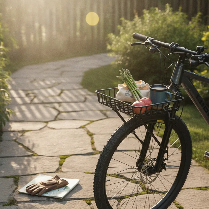Cycling Gear For Commuting - Aluminum Front Basket Lightweight Bike Accessory