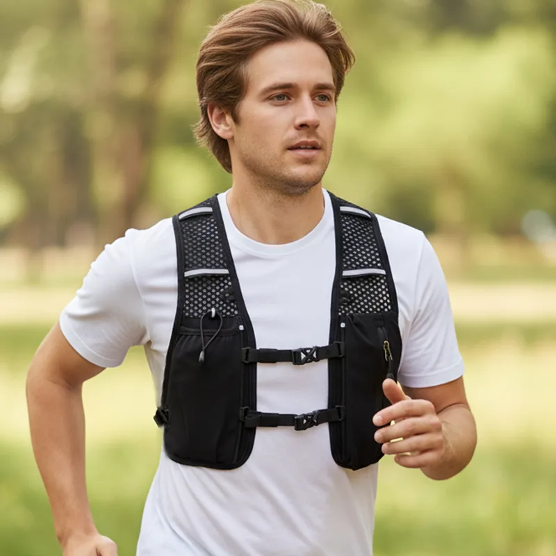 Cycling Gear Organizer Bag - 5L Breathable Hydration Vest Trail Running