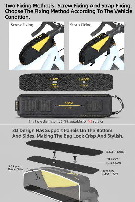Rhinowalk Bike Top Tube Bag 1. - Cycling Gear Organizer Bag 评论和价格