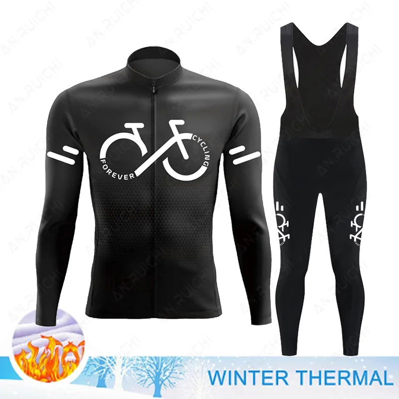 2023 Winter Thermal Fleece Cyc - Cycling Gear Jersey 评论和价格