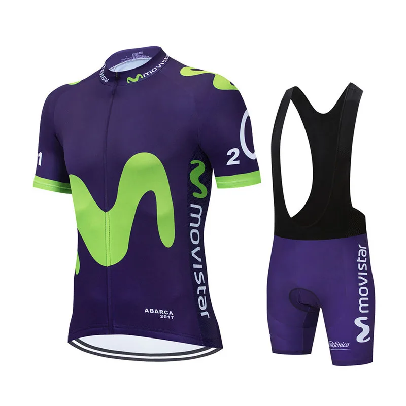 New Summer Movistar Team Cycli - Cycling Gear Jersey 评论和价格