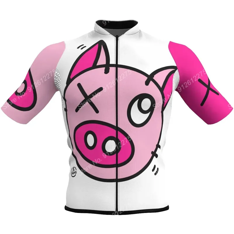 Set Cartoon Comic Pig 2023 Cyc - Cycling Gear Jersey 评论和价格
