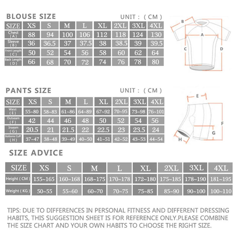 Rvouei Cycling jersey Sets Men - Cycling Gear Brands 评论和价格