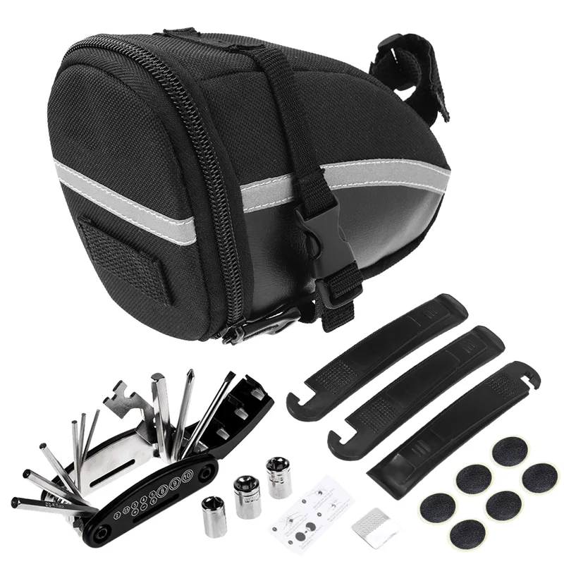 Bike Repair Tool Kits Bicycle  - Cycling Gear Organizer Bag 评论和价格