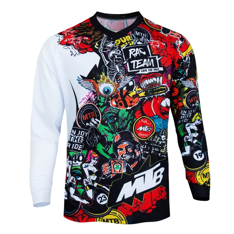 MTB Mountain Bike Long-Sleeve  - Cycling Gear Jersey 评论和价格