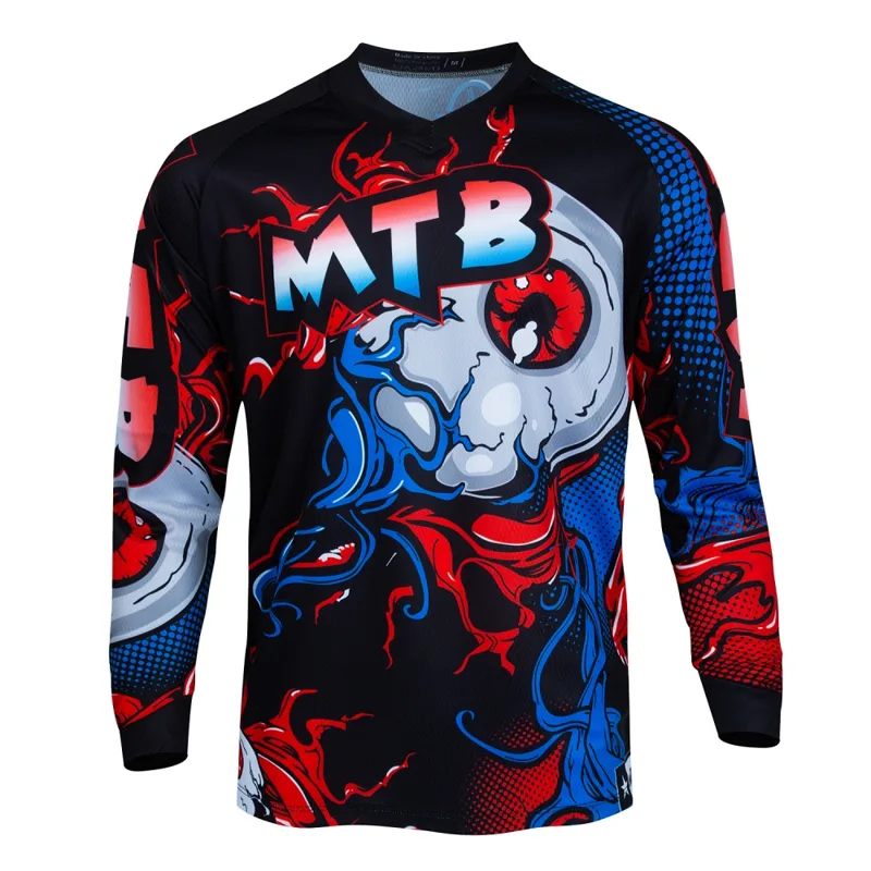 MTB Mountain Bike Long-Sleeve  - Cycling Gear Jersey 评论和价格