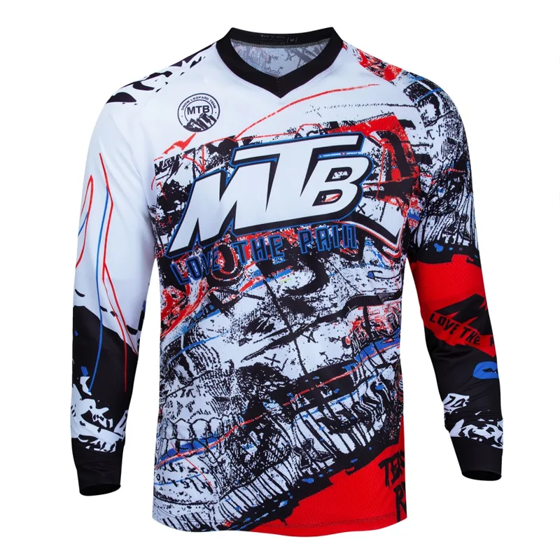 MTB Mountain Bike Long-Sleeve  - Cycling Gear Jersey 评论和价格